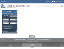 Tablet Screenshot of hotelqhcentroleon.com